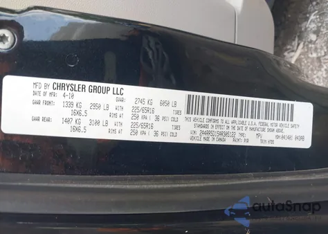 2010 Chrysler Town & Country Touring z USA, uszkodzony, nr VIN 2A4RR5D15AR305122